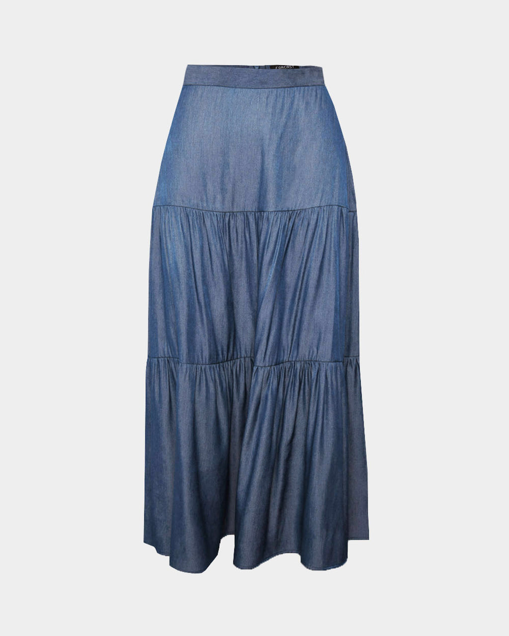 Ayleen Chambray Tiered Skirt