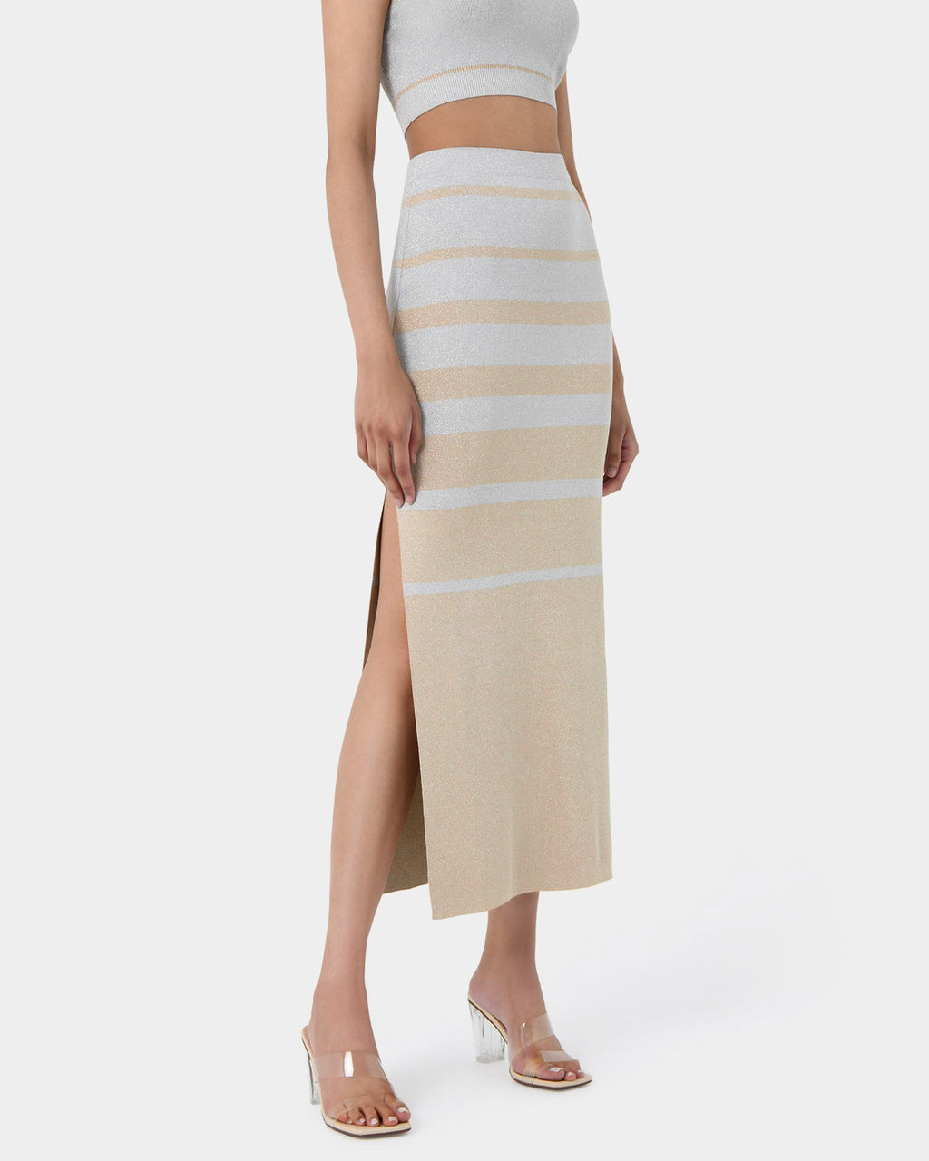 Shay Lurex Knit Skirt