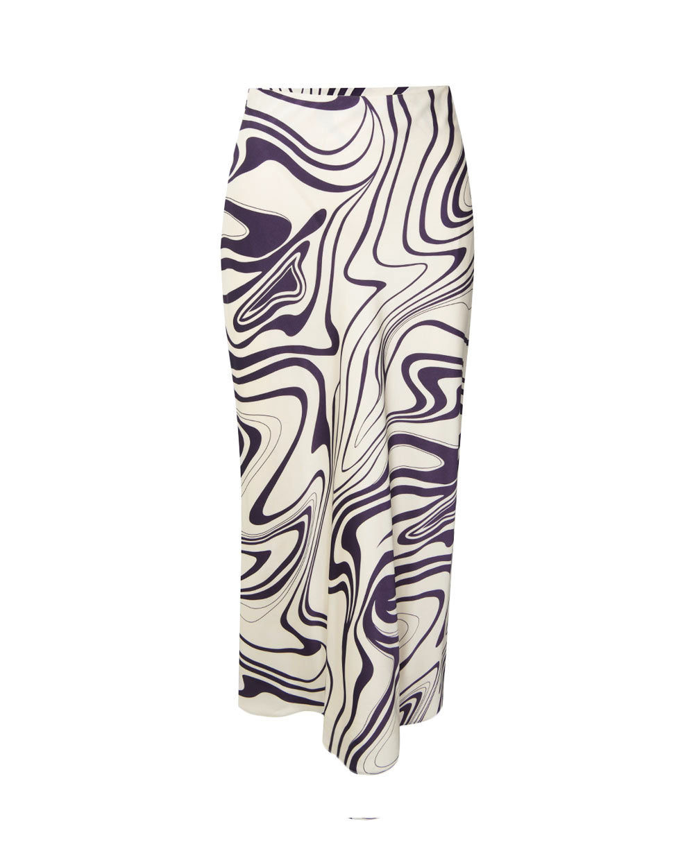 Gaia Printed Satin Skirt
