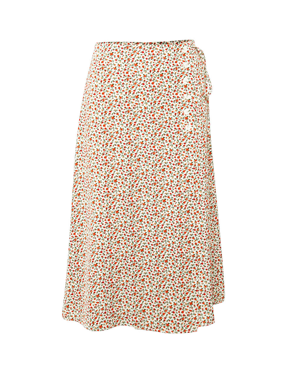 Marigold Buttoned Midi Skirt