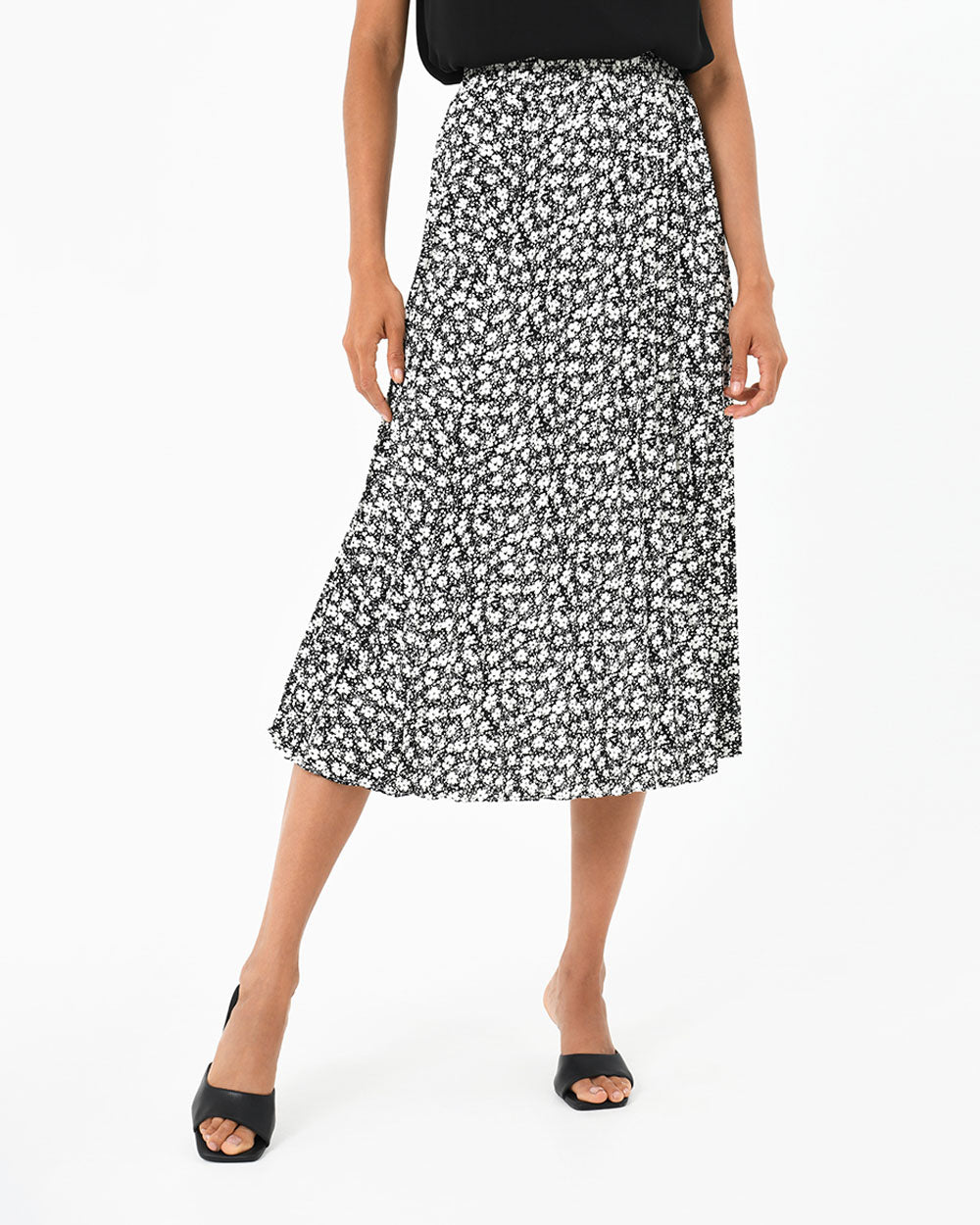 Matisse Pleated Floral Skirt