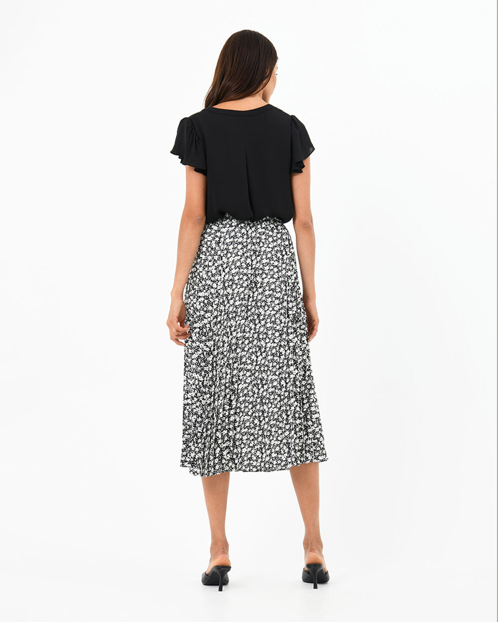 Matisse Pleated Floral Skirt