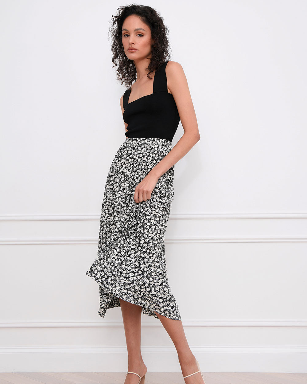 Matisse Pleated Floral Skirt