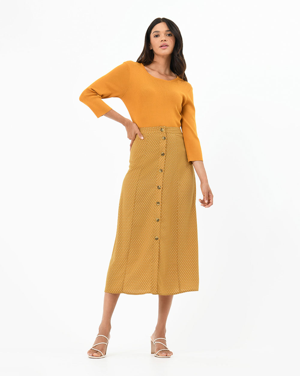 Nellie Buttons Skirt