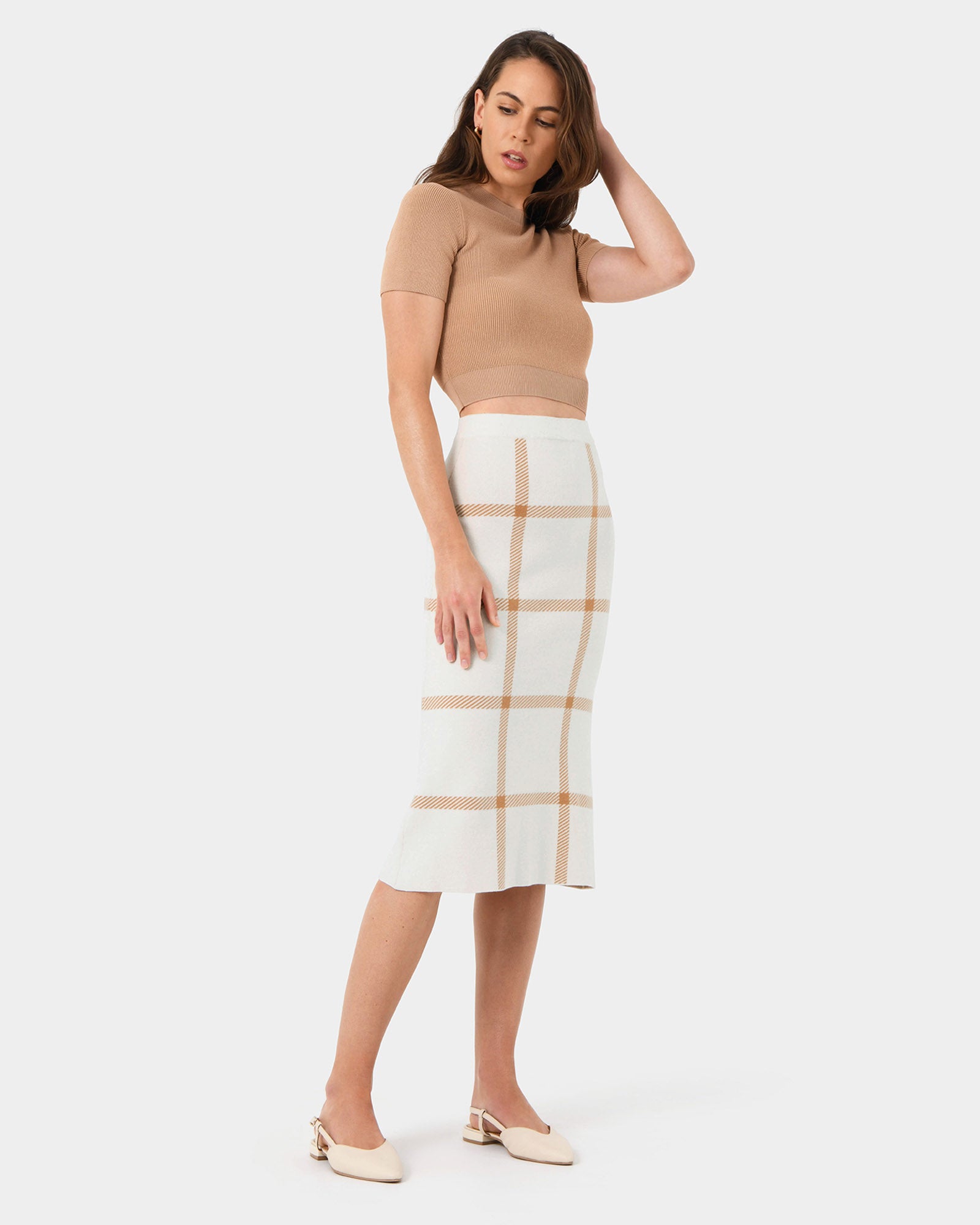 Evia Midi Knit Skirt