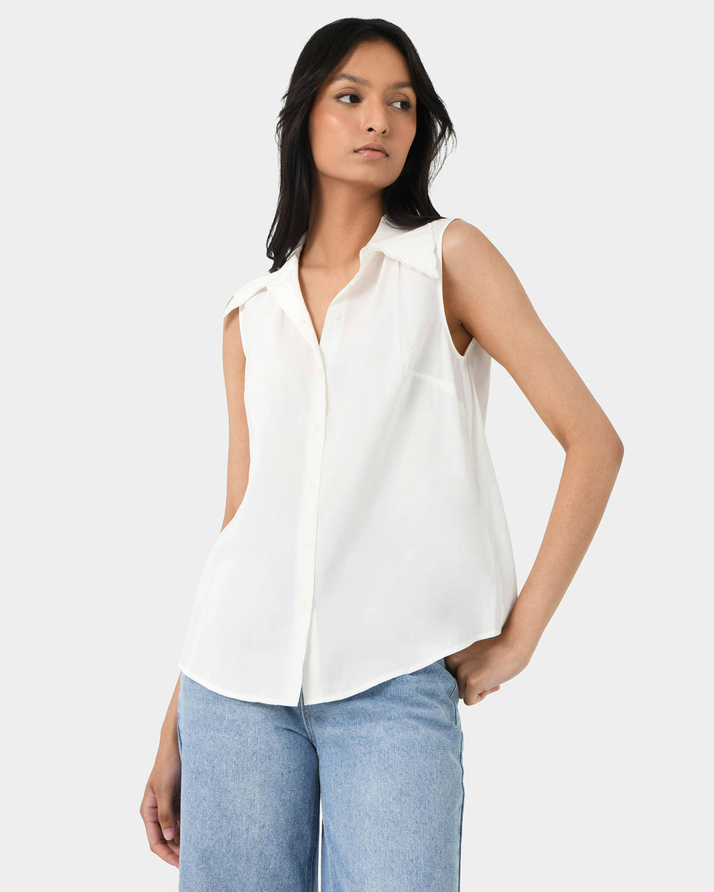 Dolores Collared Top