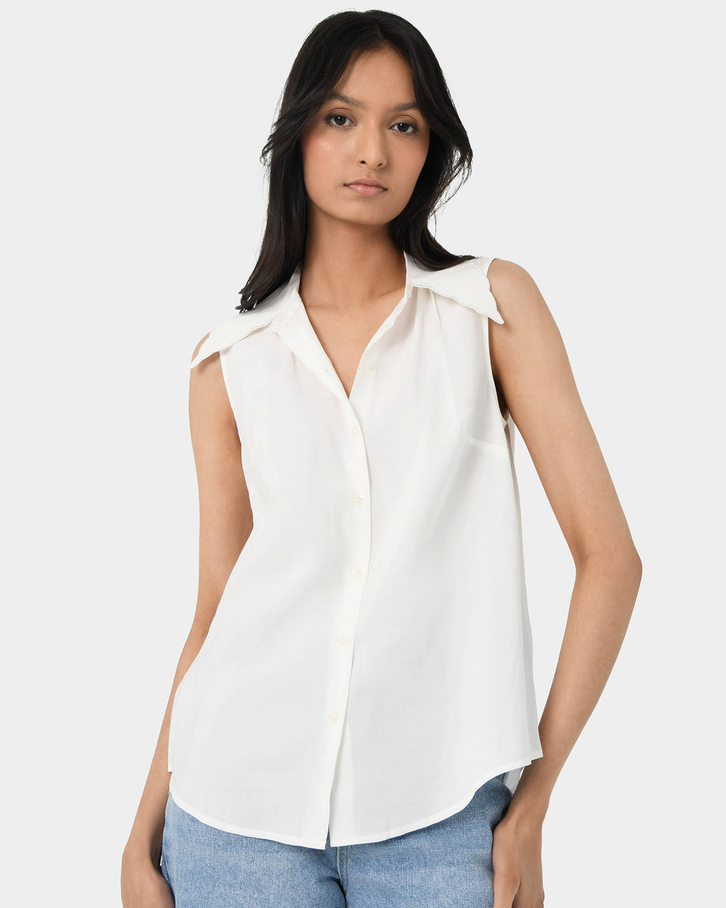 Dolores Collared Top