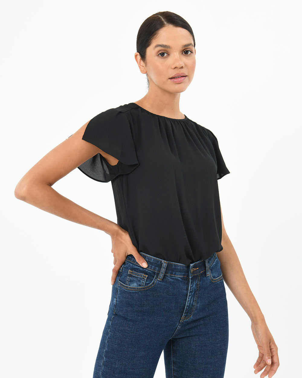 Karen Key Hole Blouse
