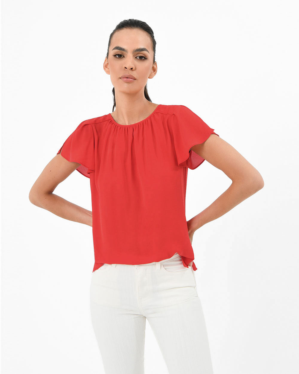 Karen Key Hole Blouse