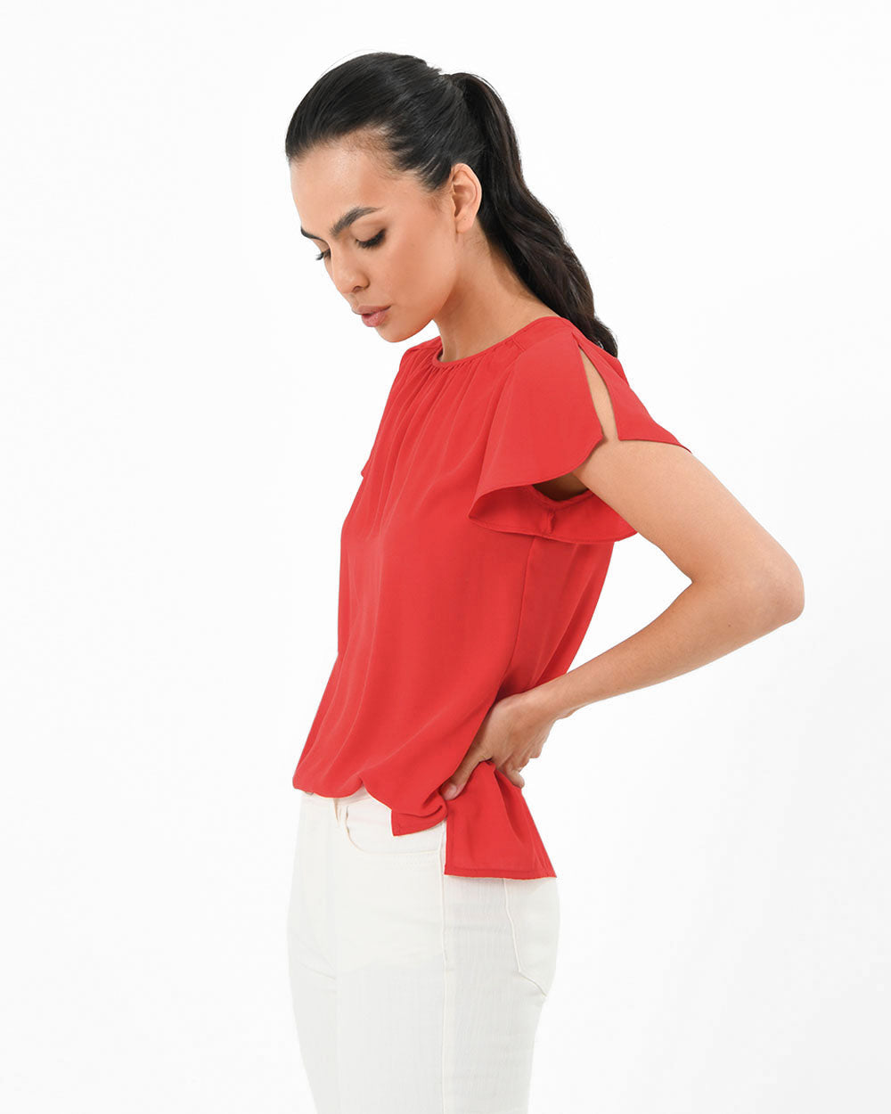 Karen Key Hole Blouse