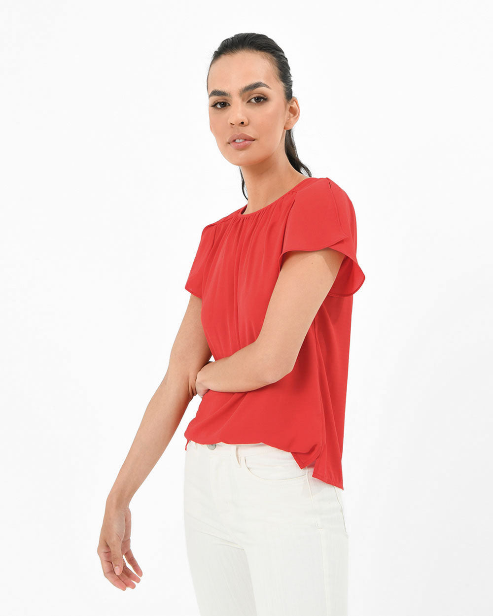 Karen Key Hole Blouse