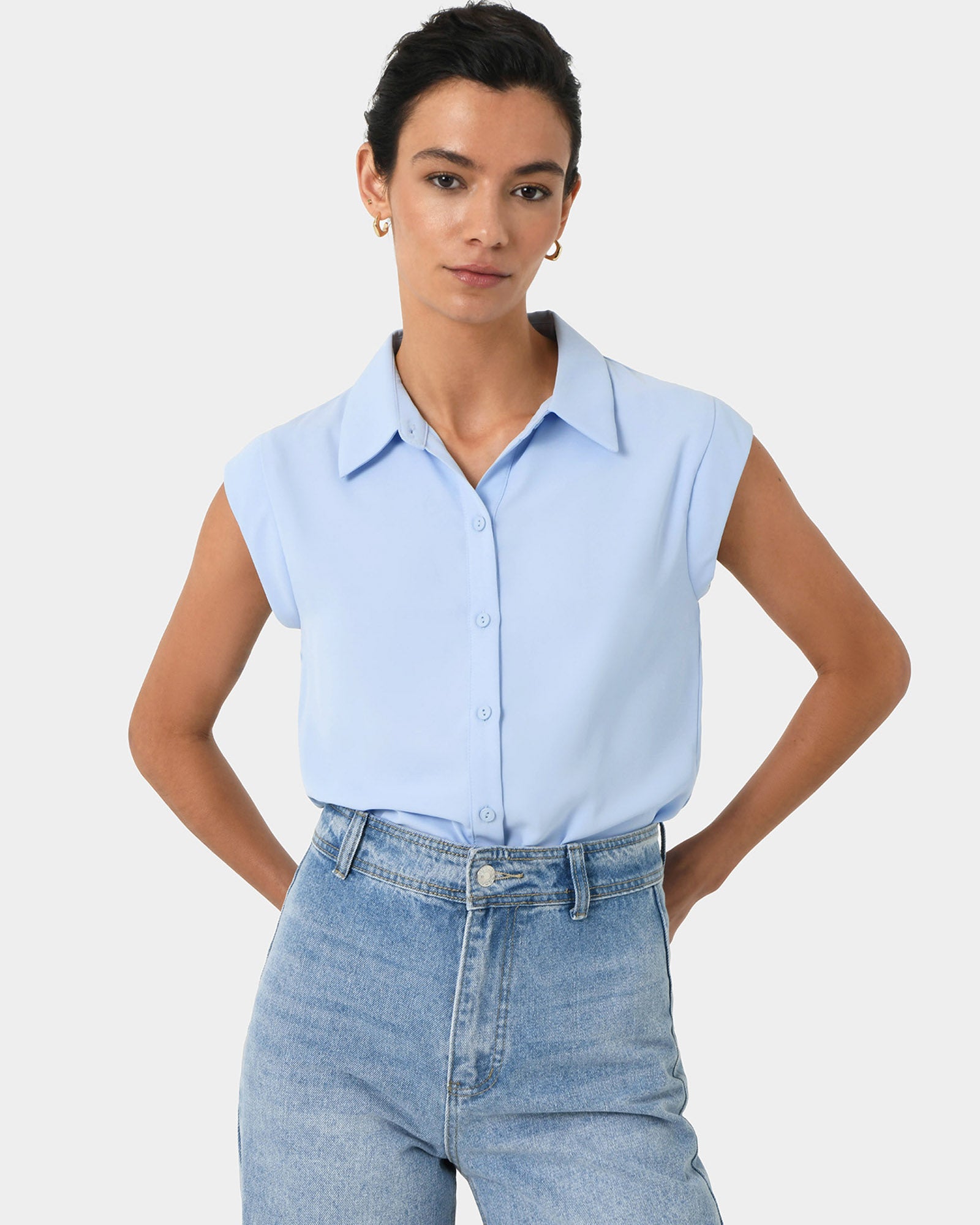 Katerina Cap Sleeve Shirt