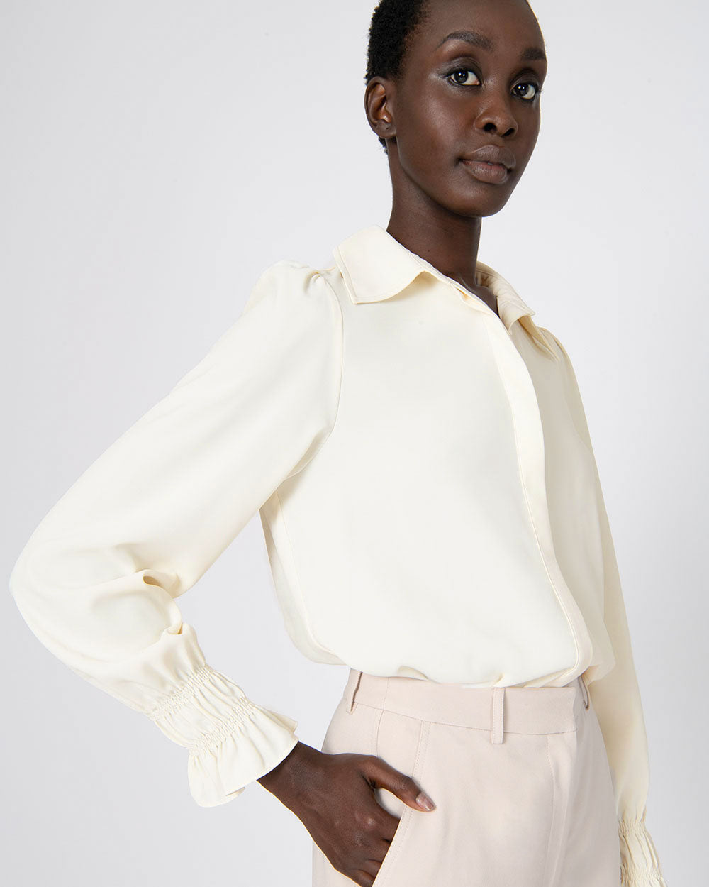 Jasmina Collared Blouse