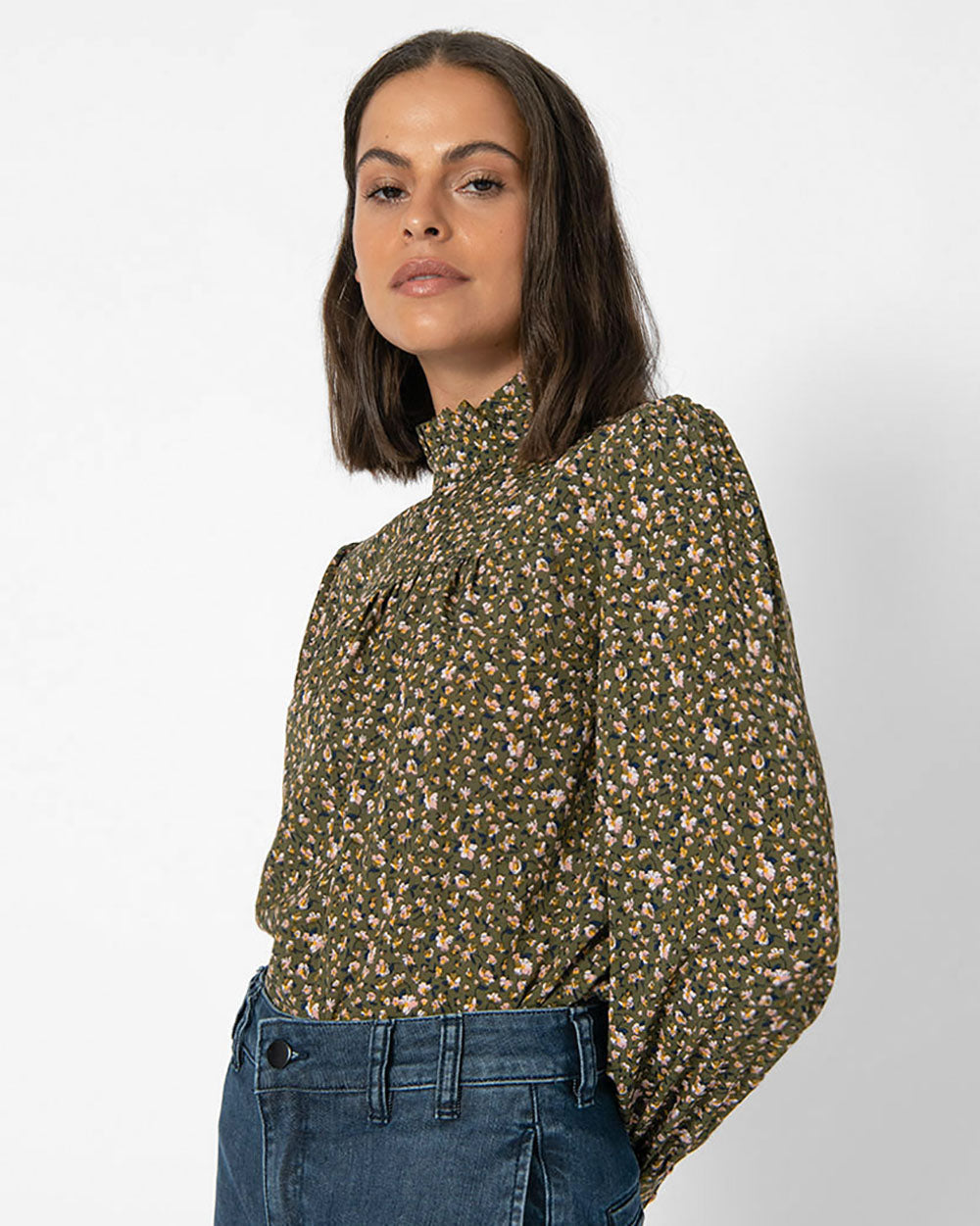 Rhianna Frilled Collar Blouse