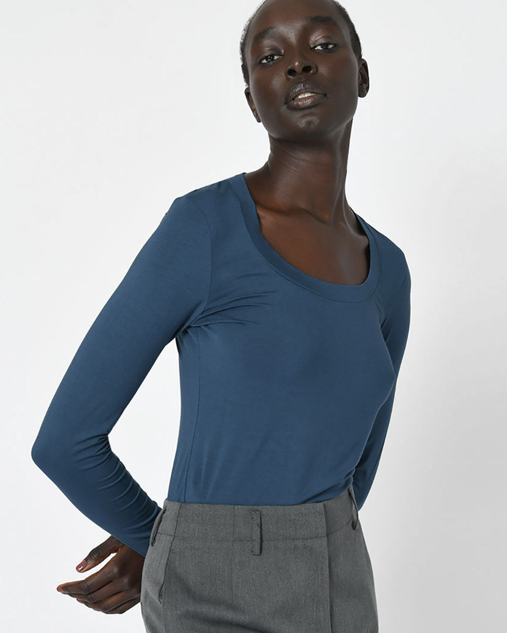 Zoey Scoop Neck Top