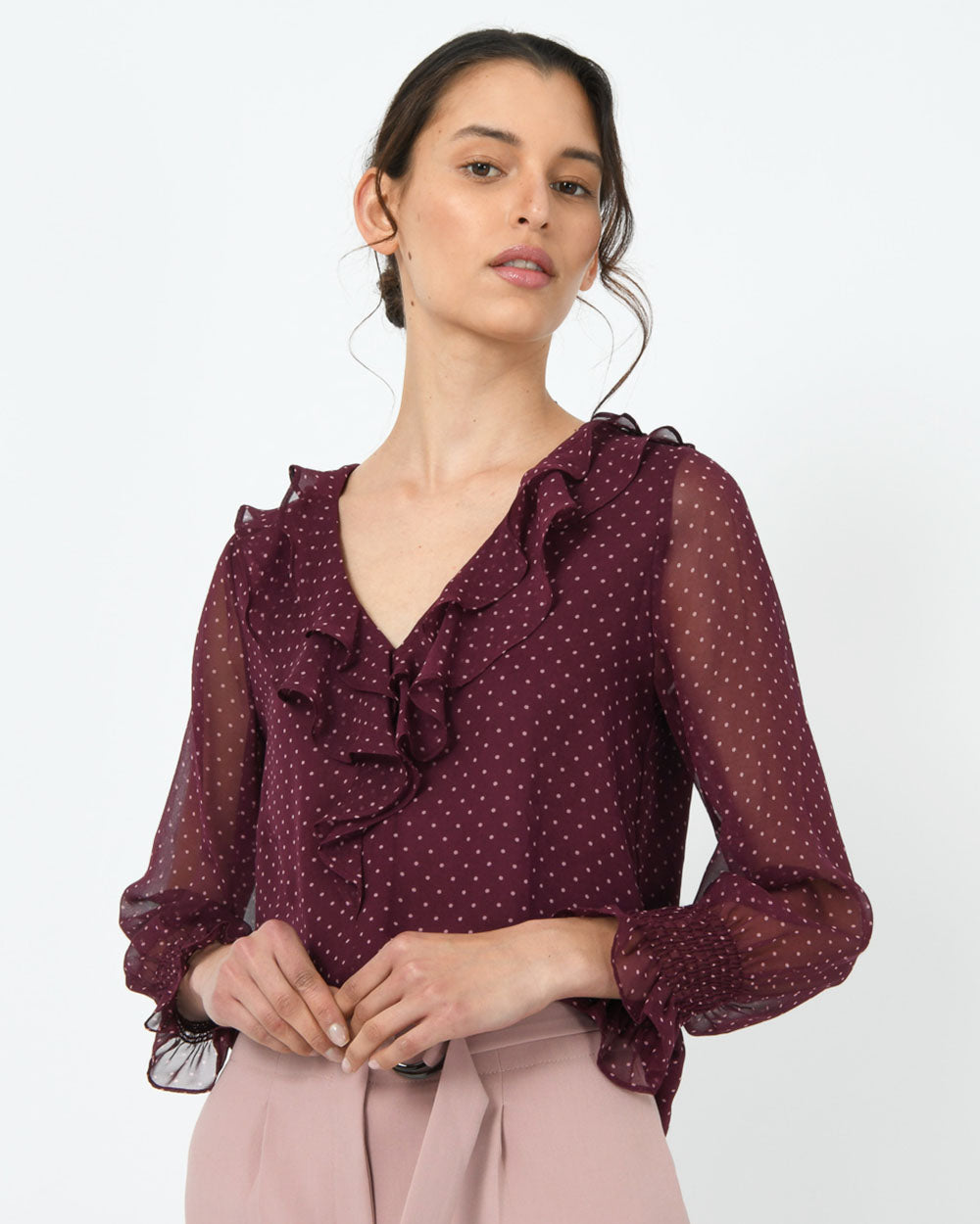 Theodora Ruffle Blouse