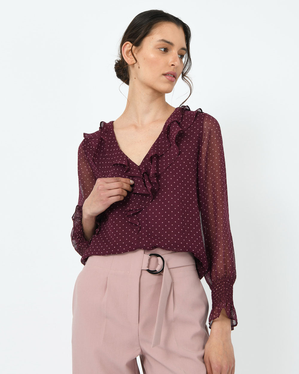 Theodora Ruffle Blouse