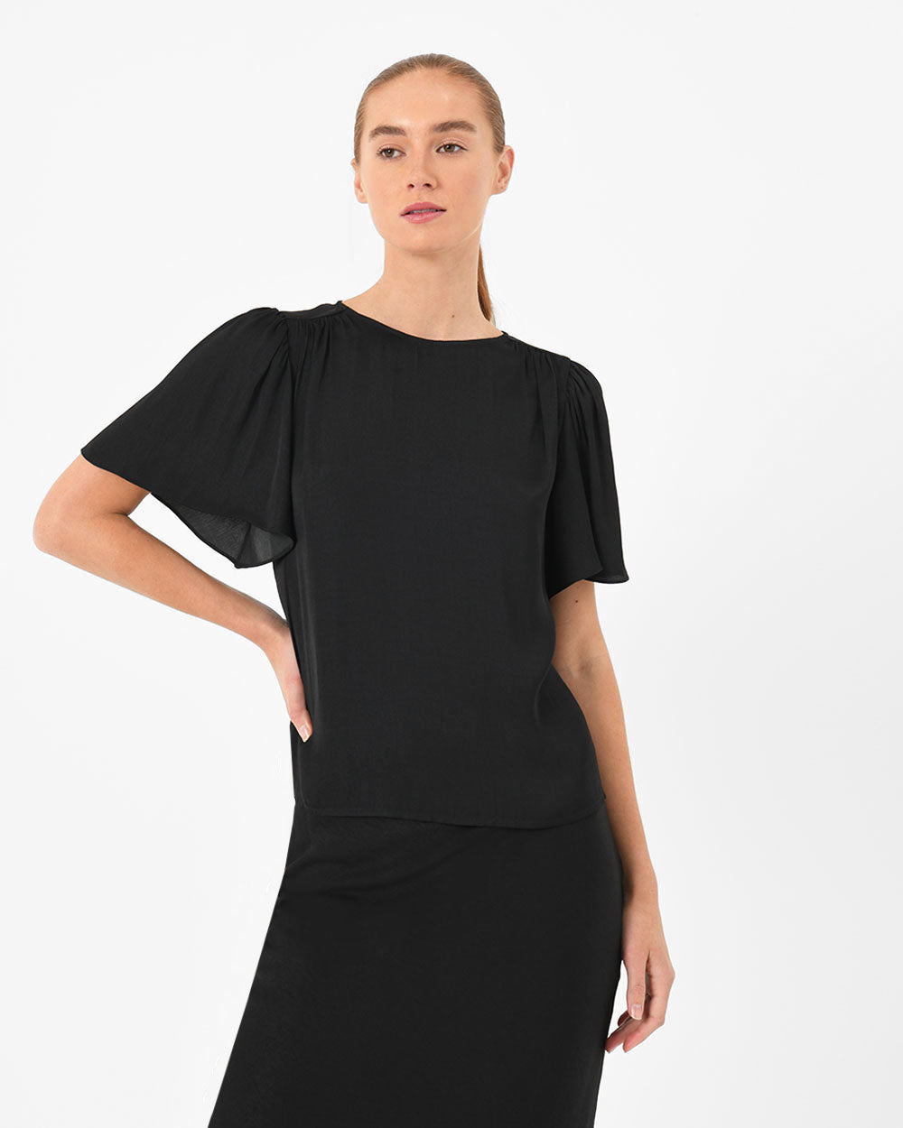 Lochiel Frill Sleeve Blouse