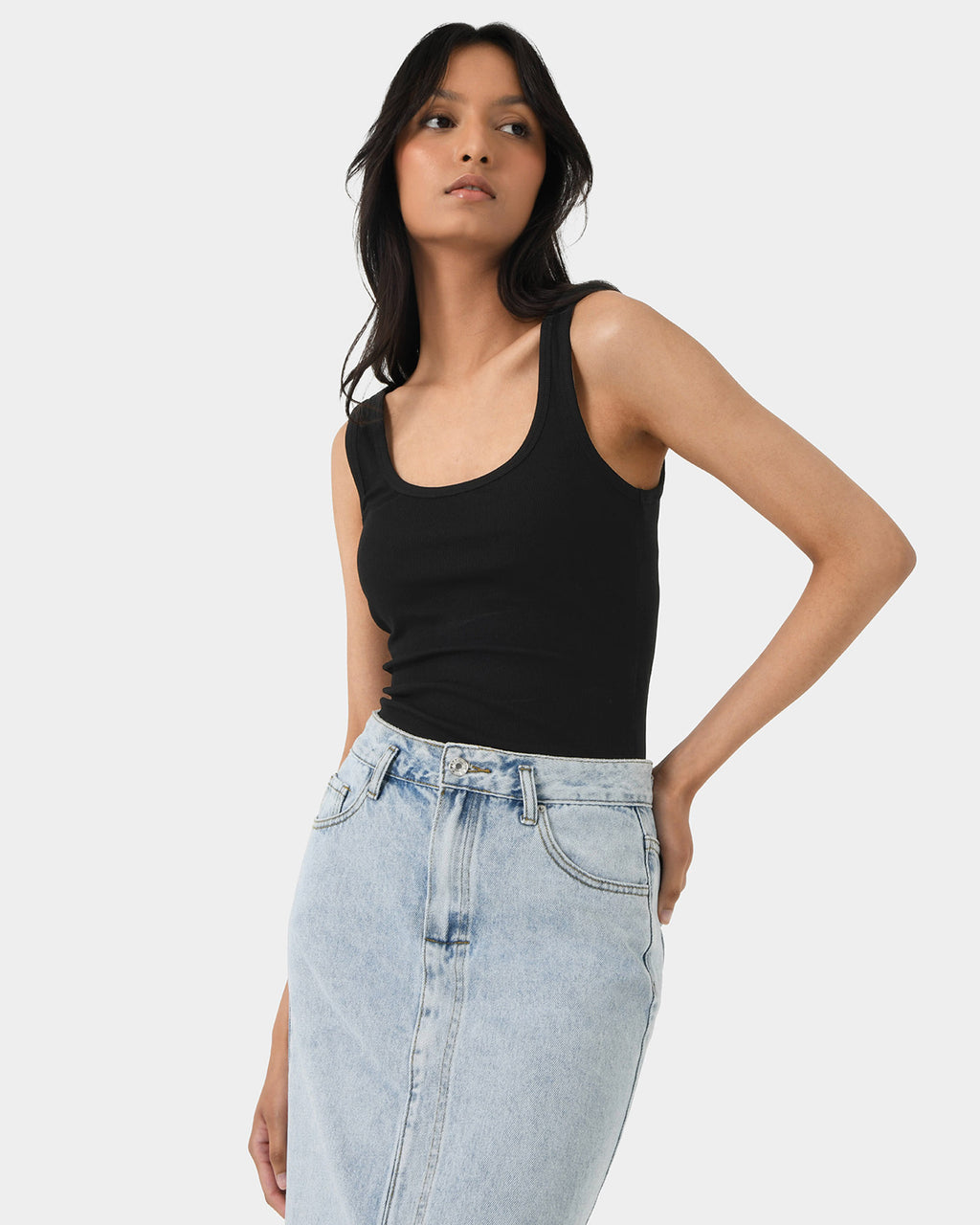 Hilo Fitted Rib Tank Top