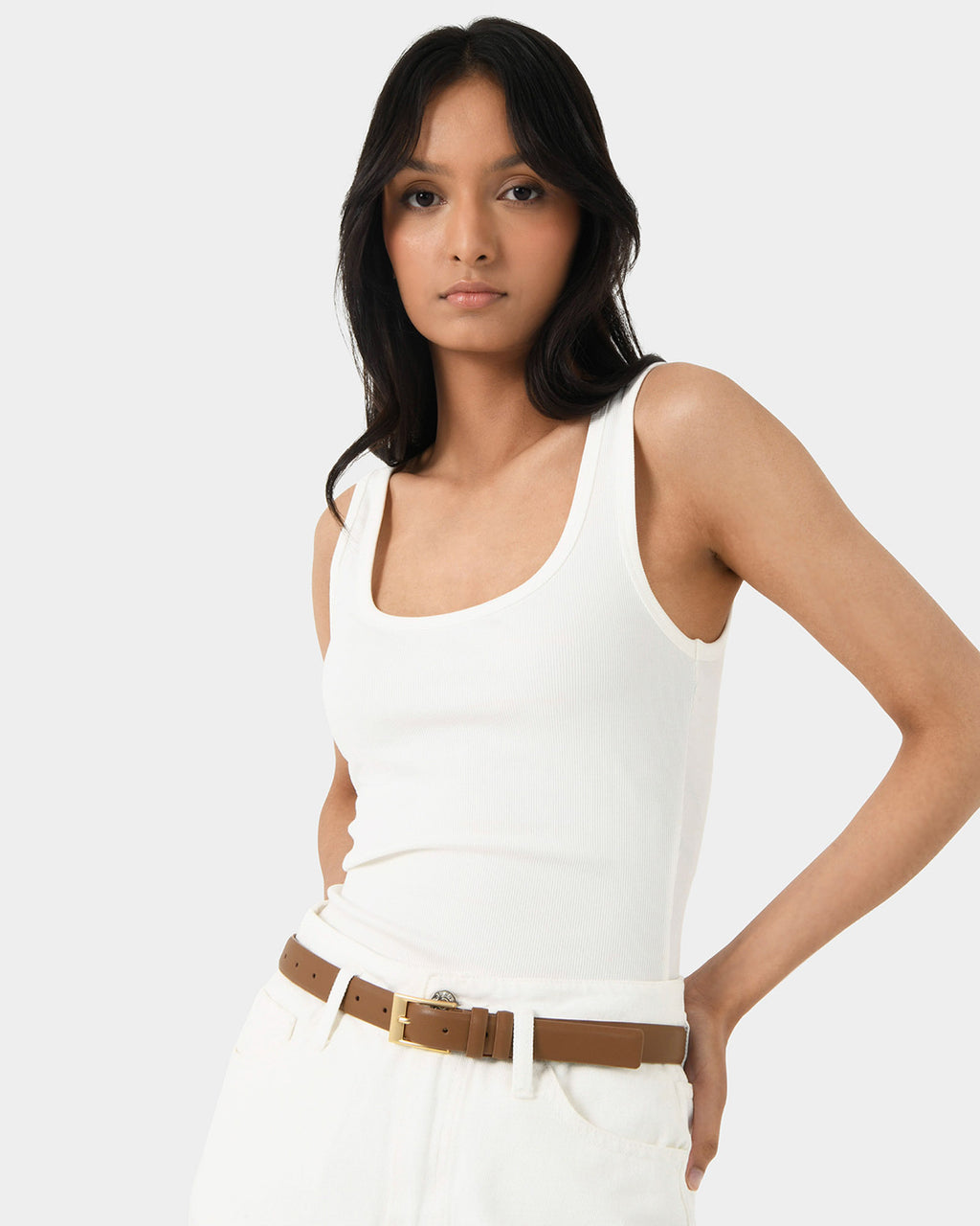 Hilo Fitted Rib Tank Top