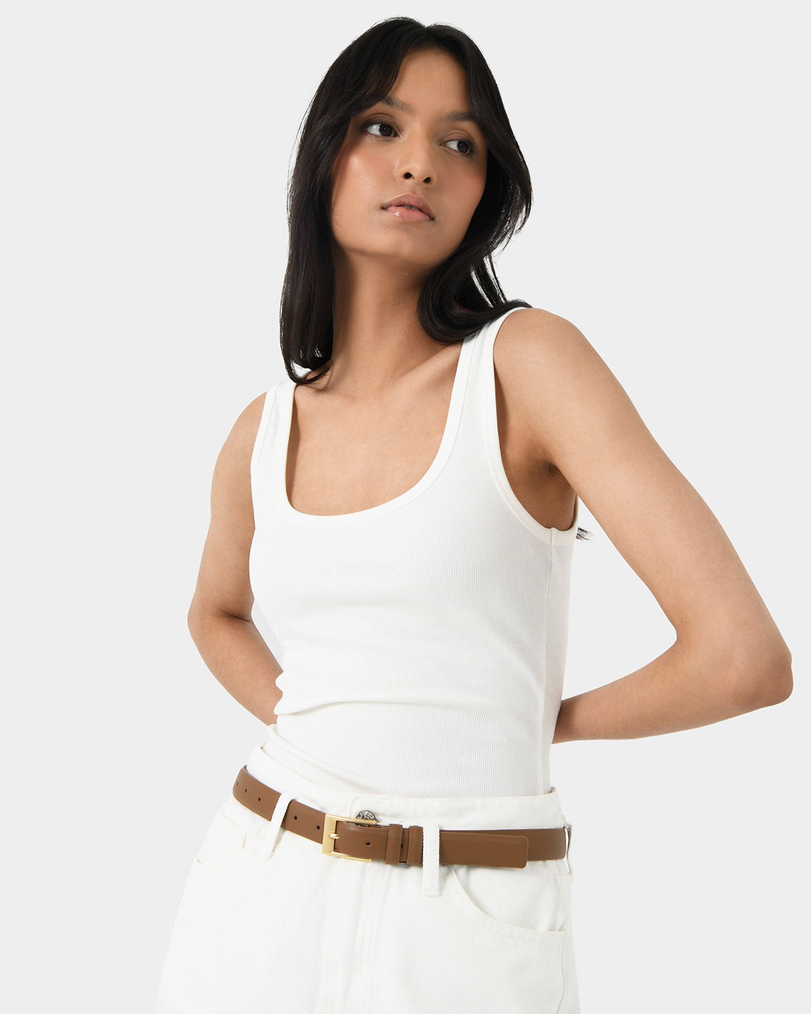 Hilo Fitted Rib Tank Top