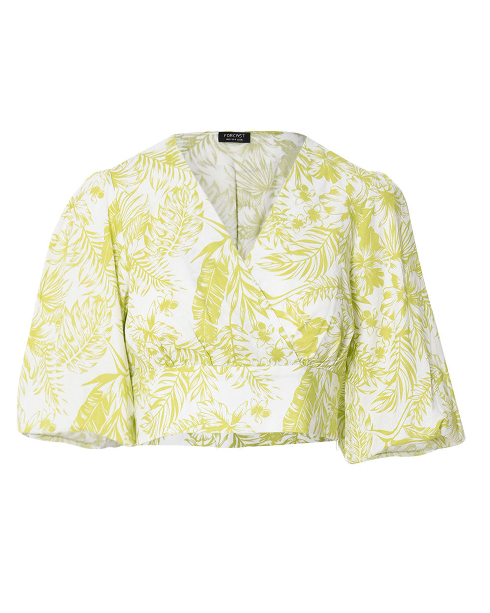 Tropez Tropical Print Crop Top