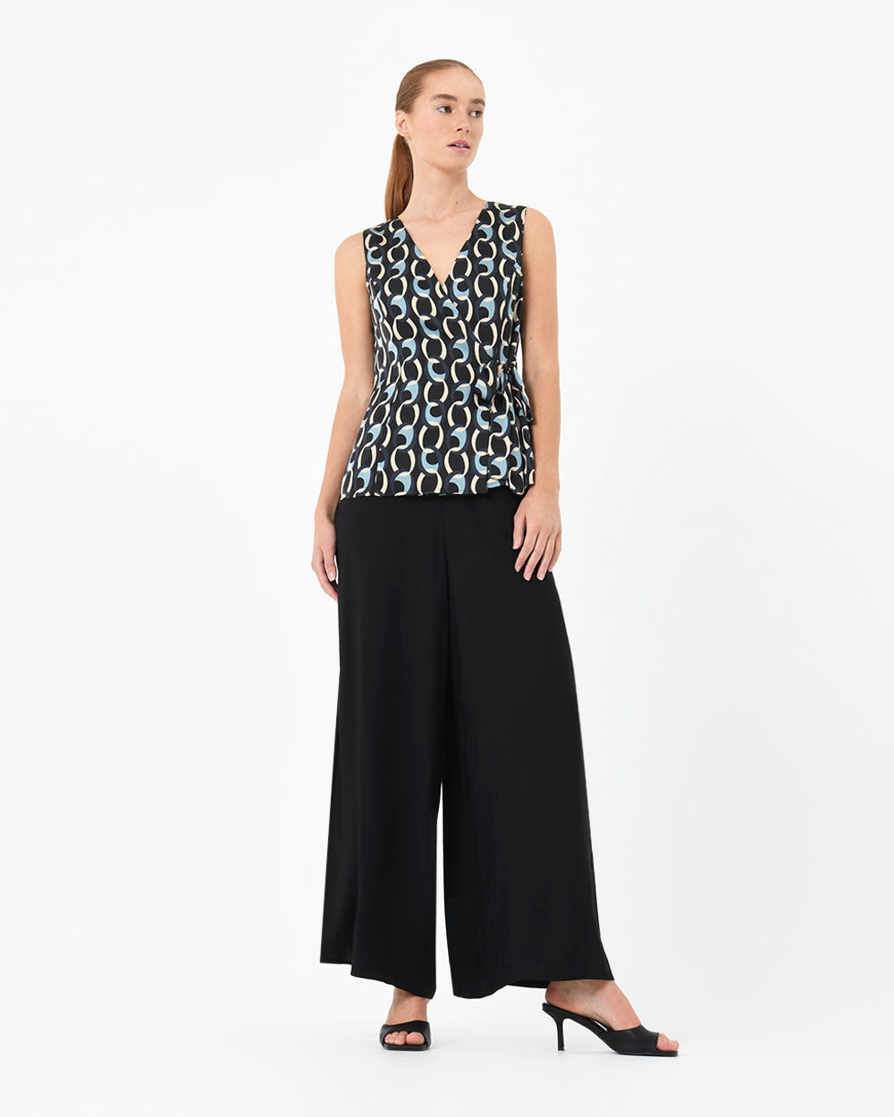 Delphi Retro Print Top