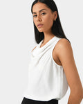 Pirla Draped Cowl Neck Top