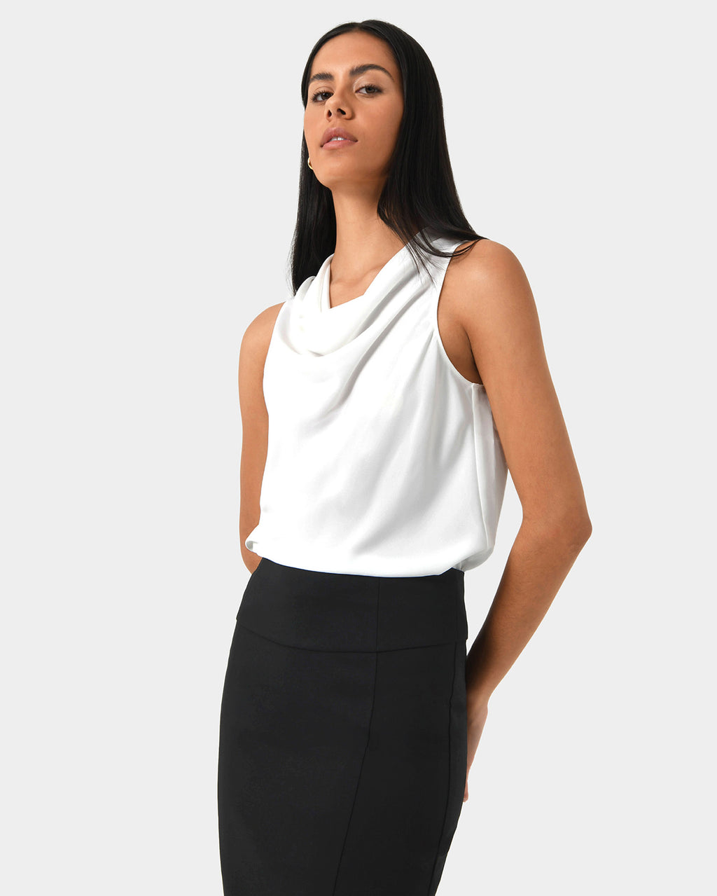 Pirla Draped Cowl Neck Top