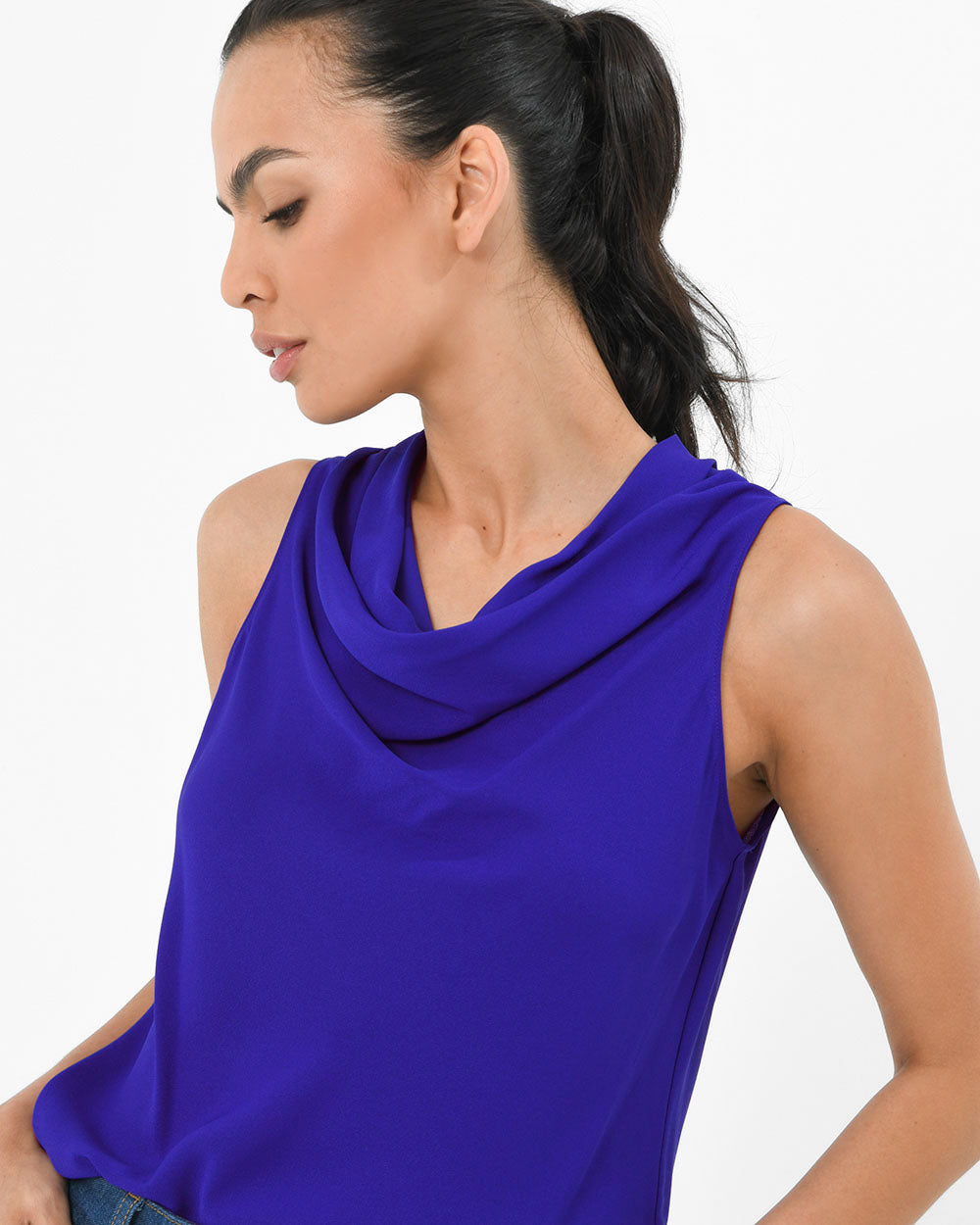 Pirla Draped Cowl Neck Top