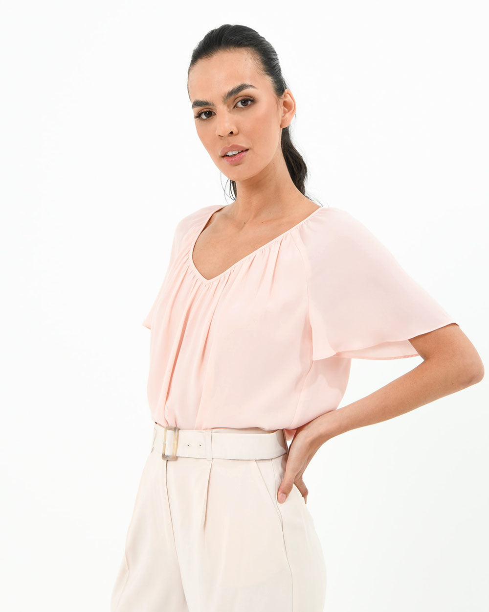 Nico Gathered Neck Top