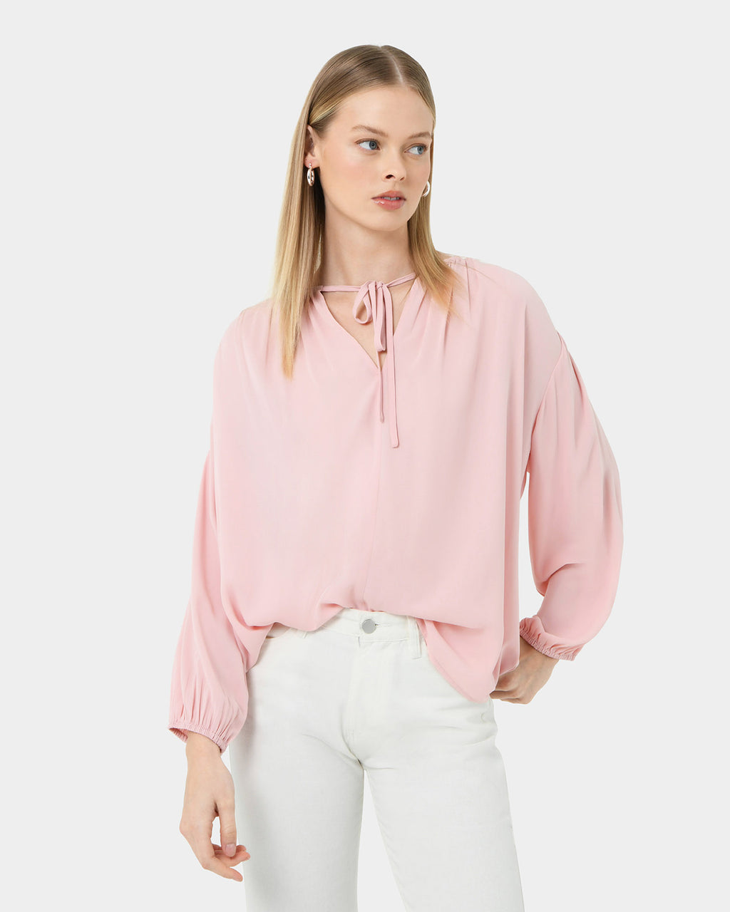 Ikaria Tie Neck Blouse