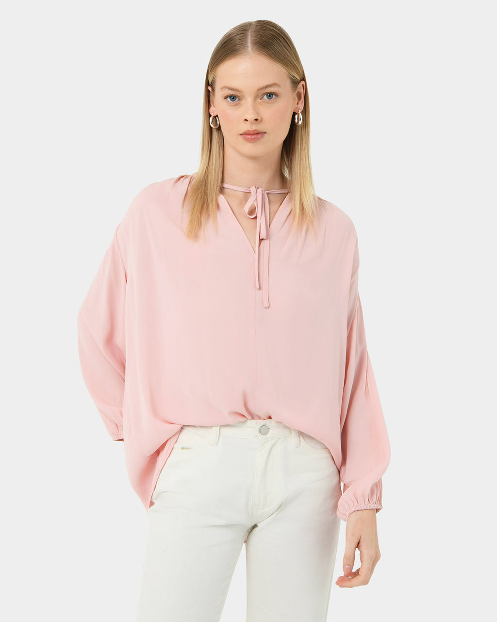 Ikaria Tie Neck Blouse