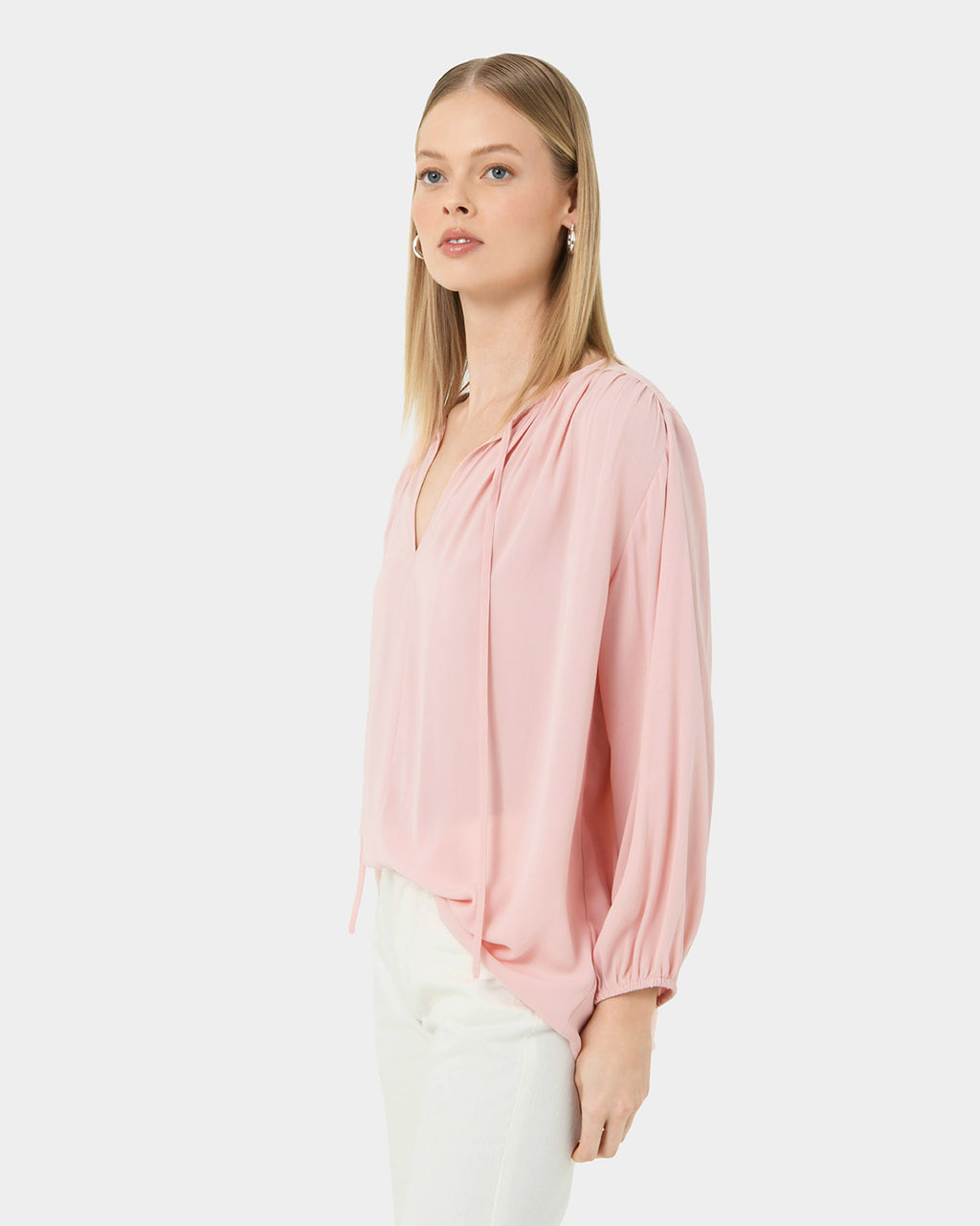 Ikaria Tie Neck Blouse