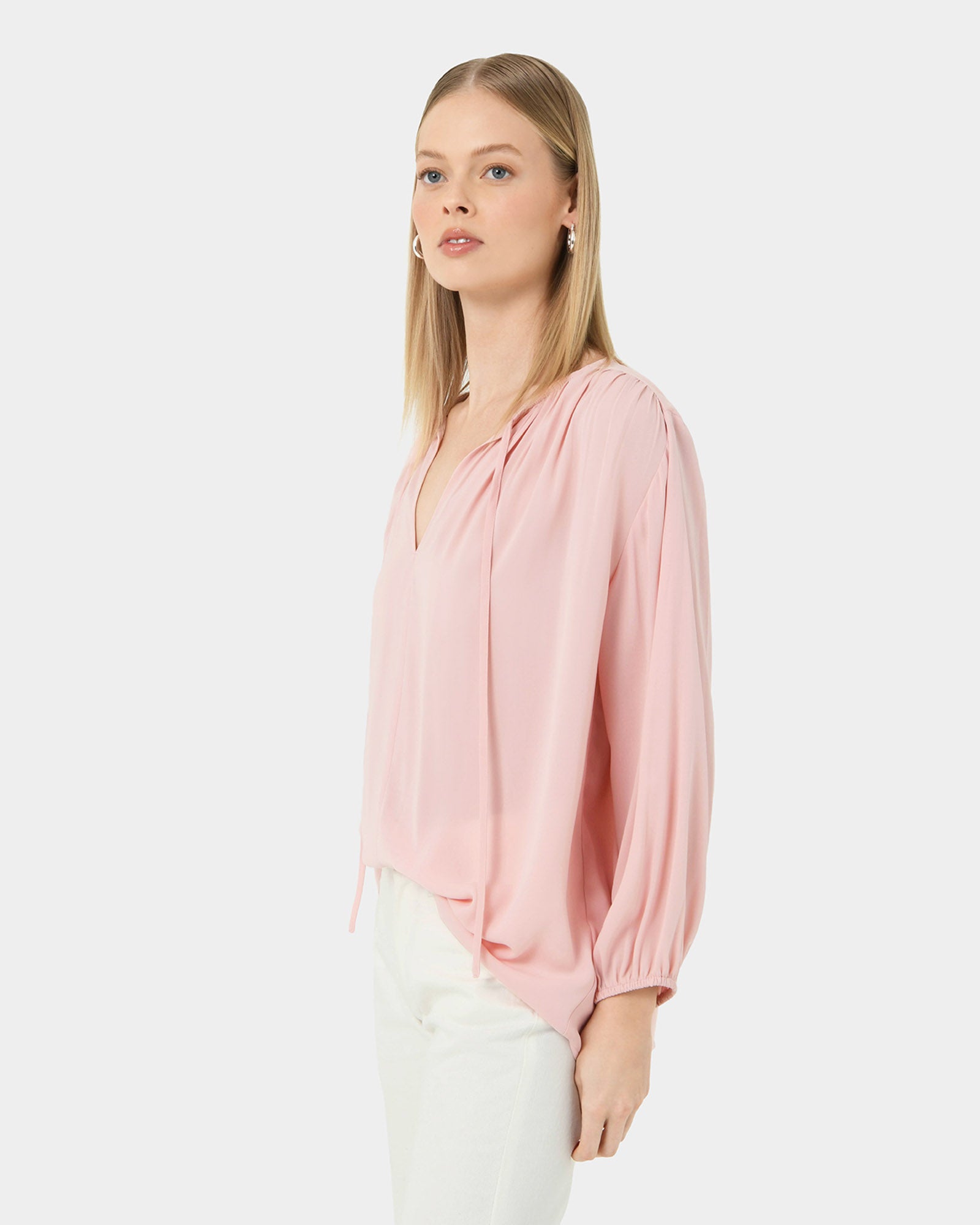 Ikaria Tie Neck Blouse