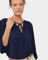 Ikaria Tie Neck Blouse