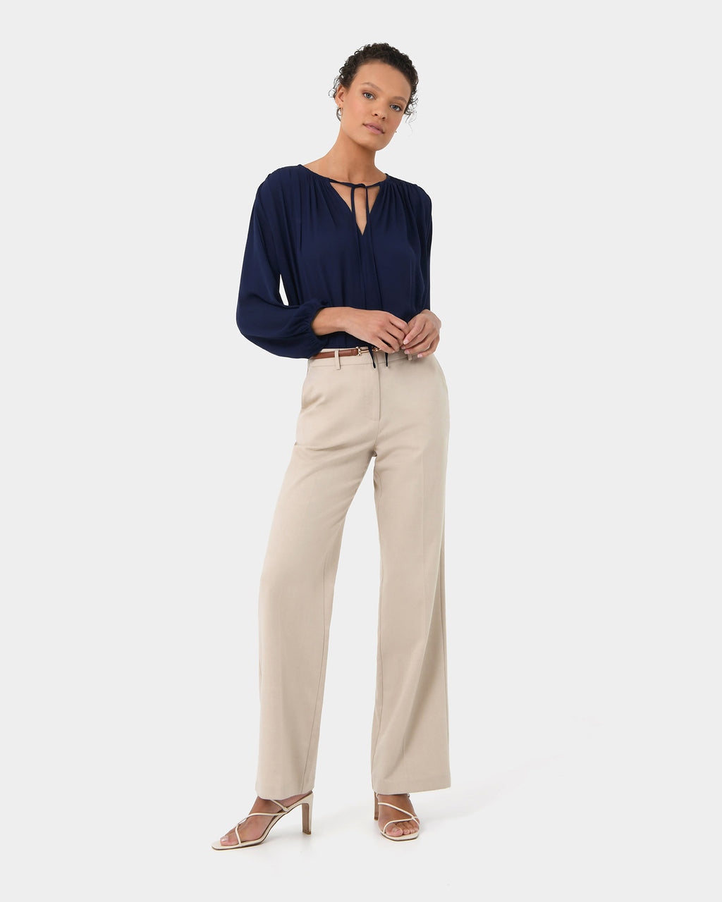 Ikaria Tie Neck Blouse