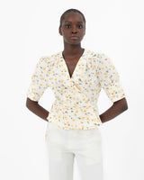 Shanti Printed Crossover Top