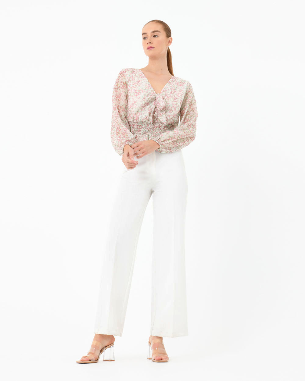 Rosemary Shirred Waist Top
