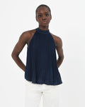 Cannes Pleated Halter Top