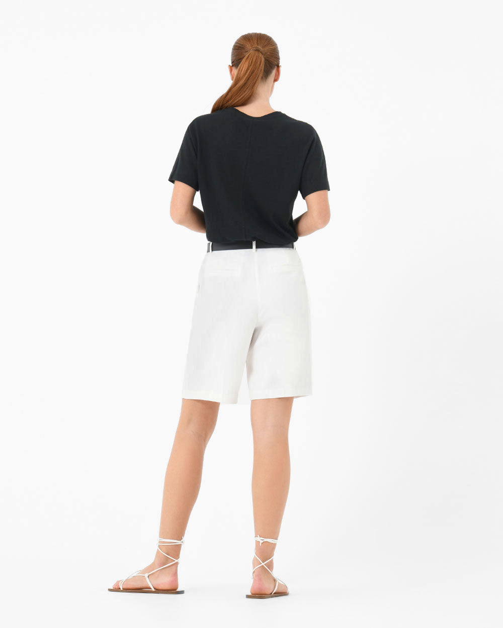 Brussels Linen V-Neck Tee