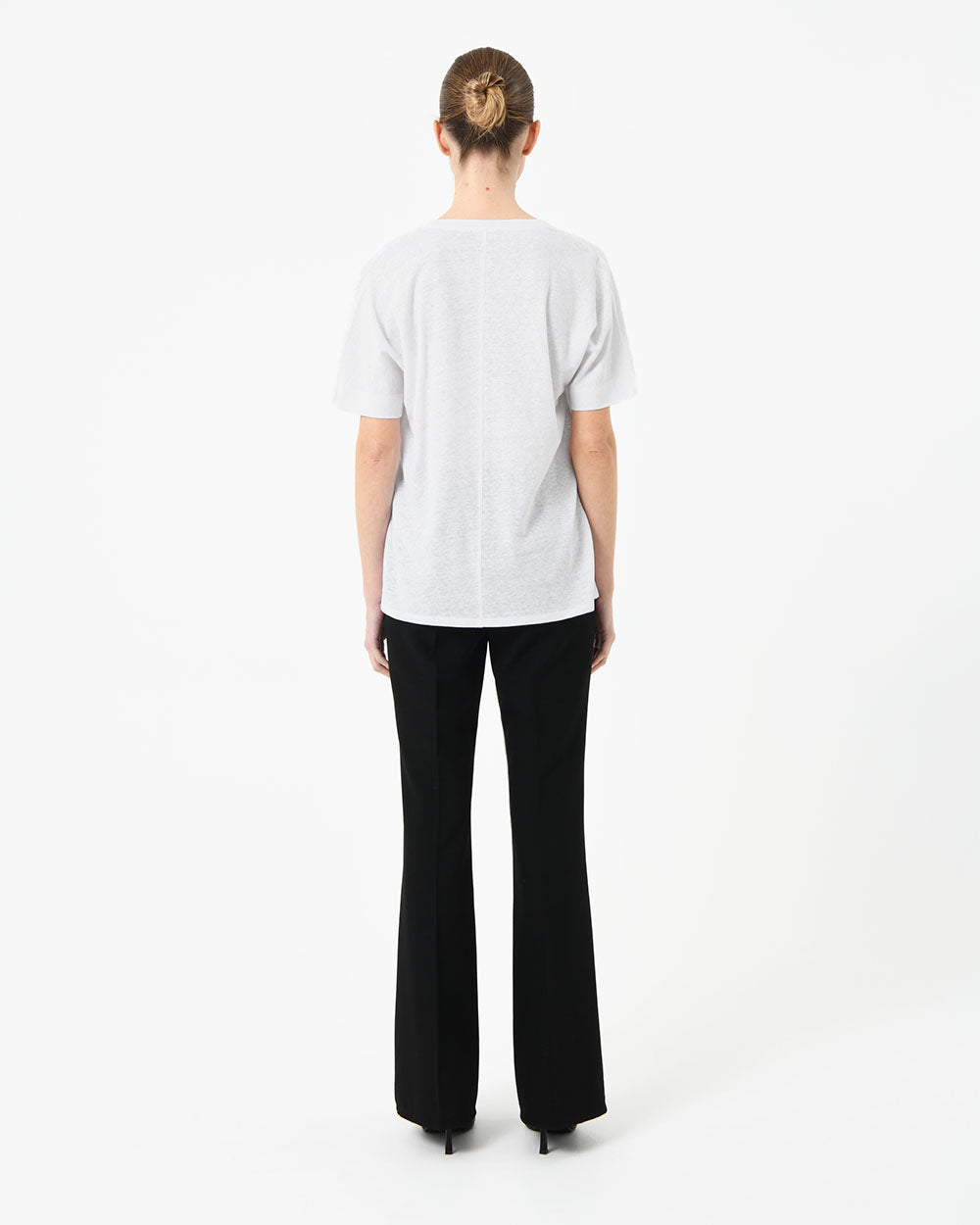 Brussels Linen V-Neck Tee