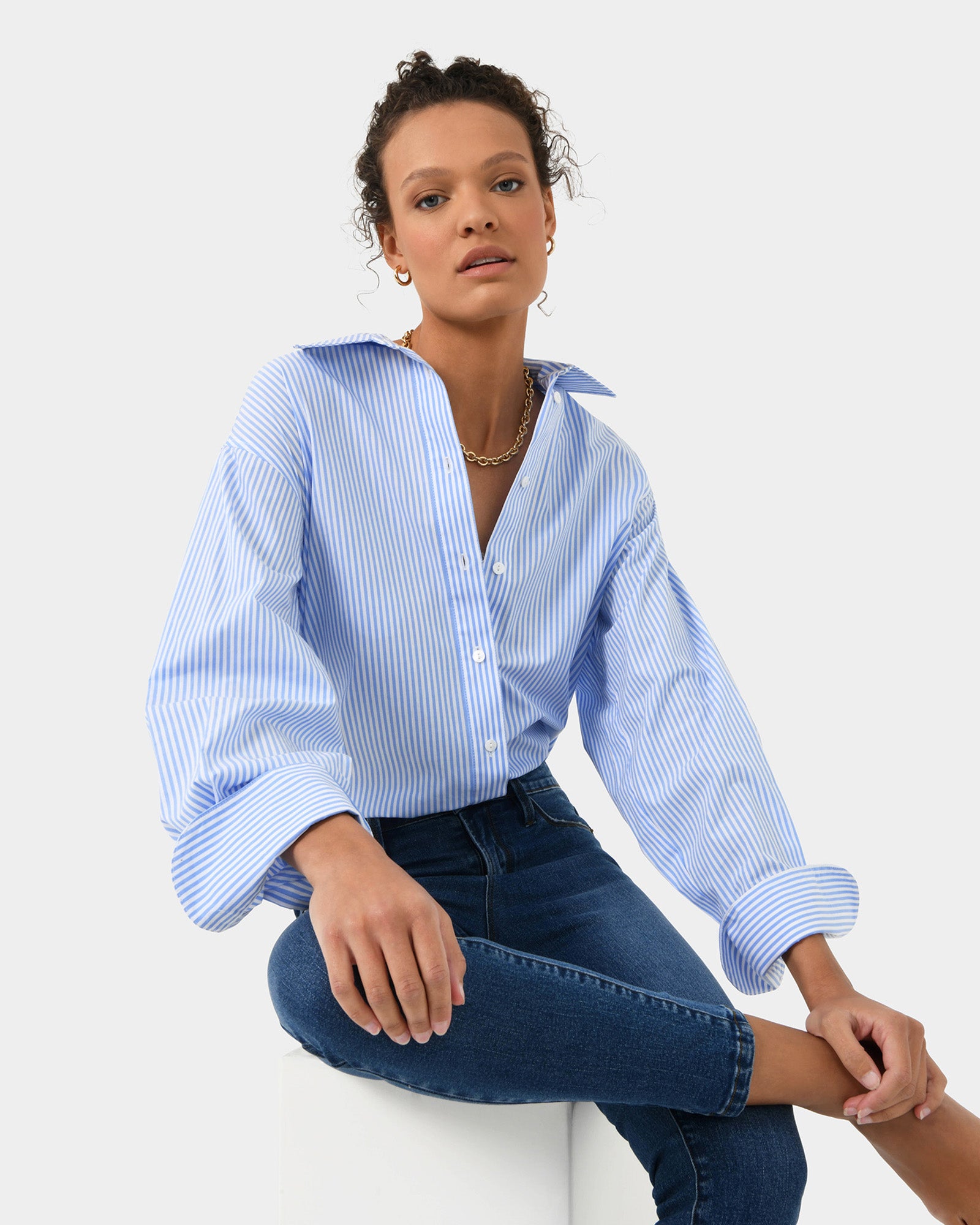 Manhattan Striped Cotton Shirt
