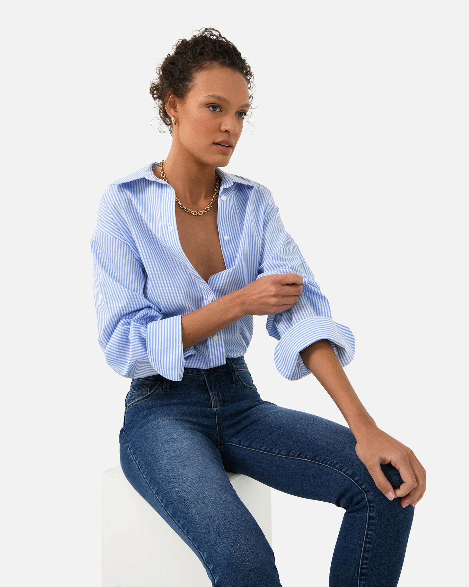 Manhattan Striped Cotton Shirt