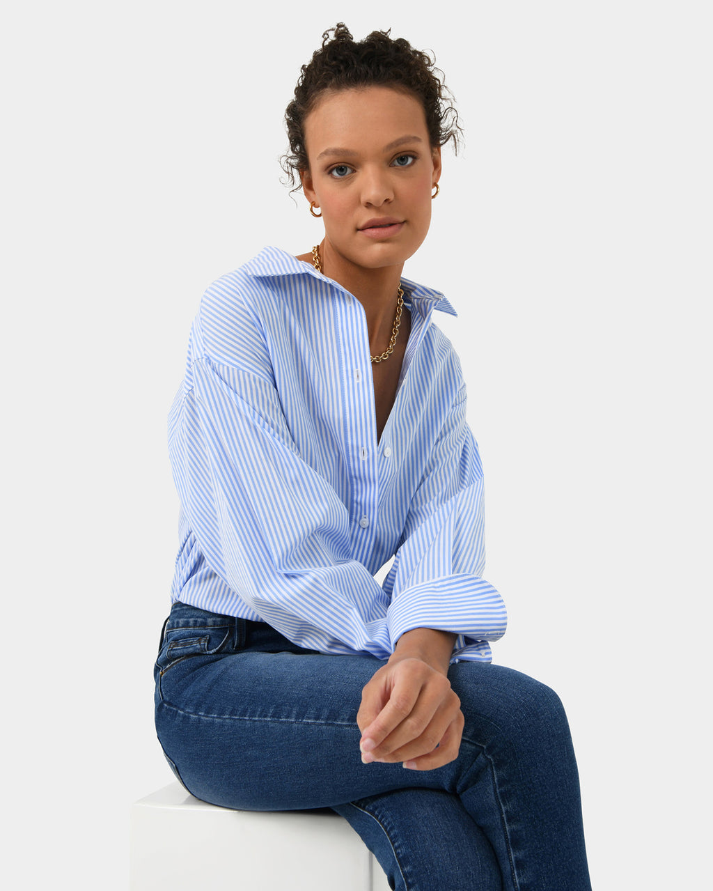 Manhattan Striped Cotton Shirt