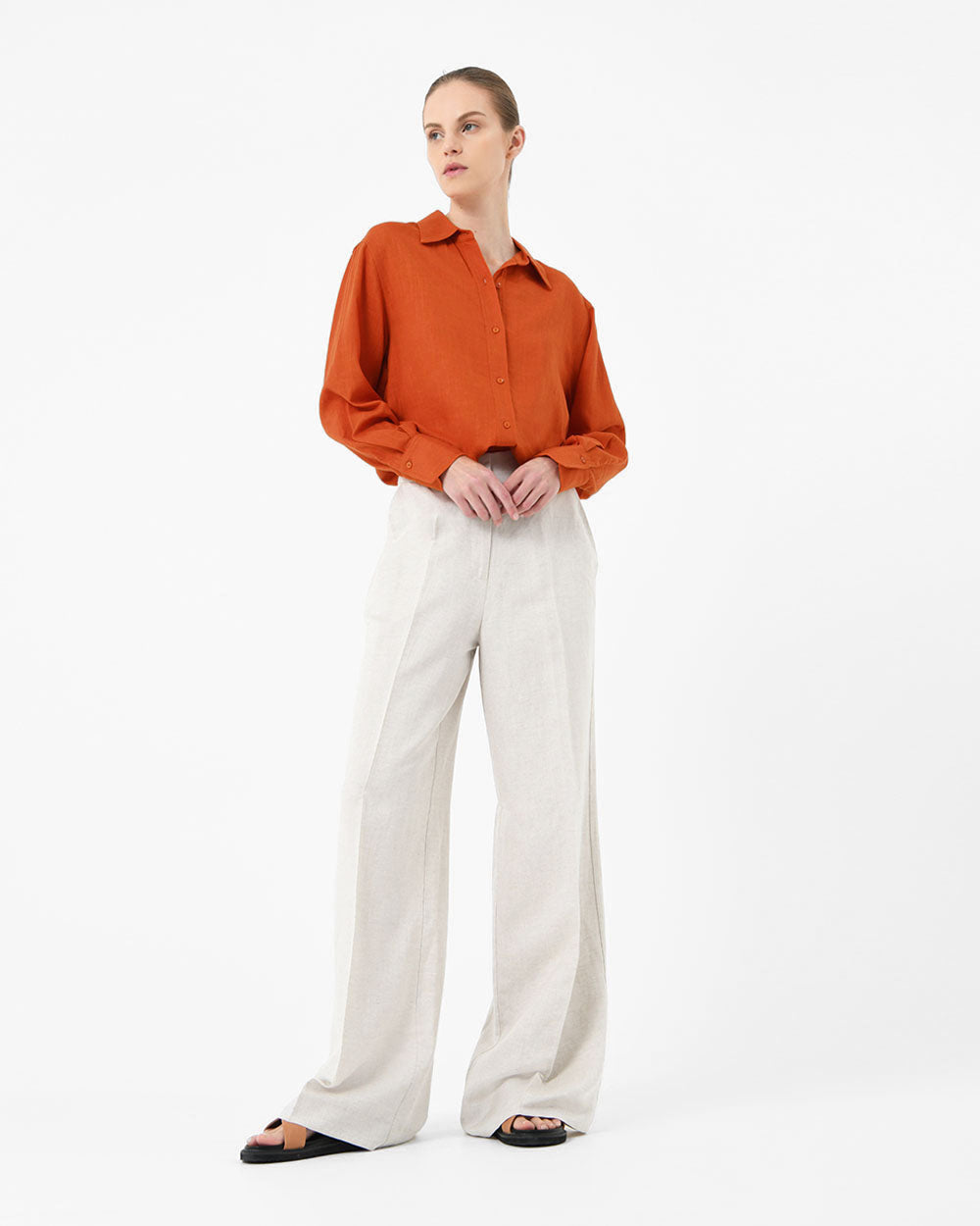 Nice Linen Blended Shirt