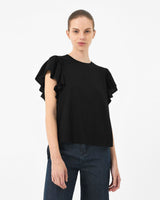 Akane Ruffled Jersey Top