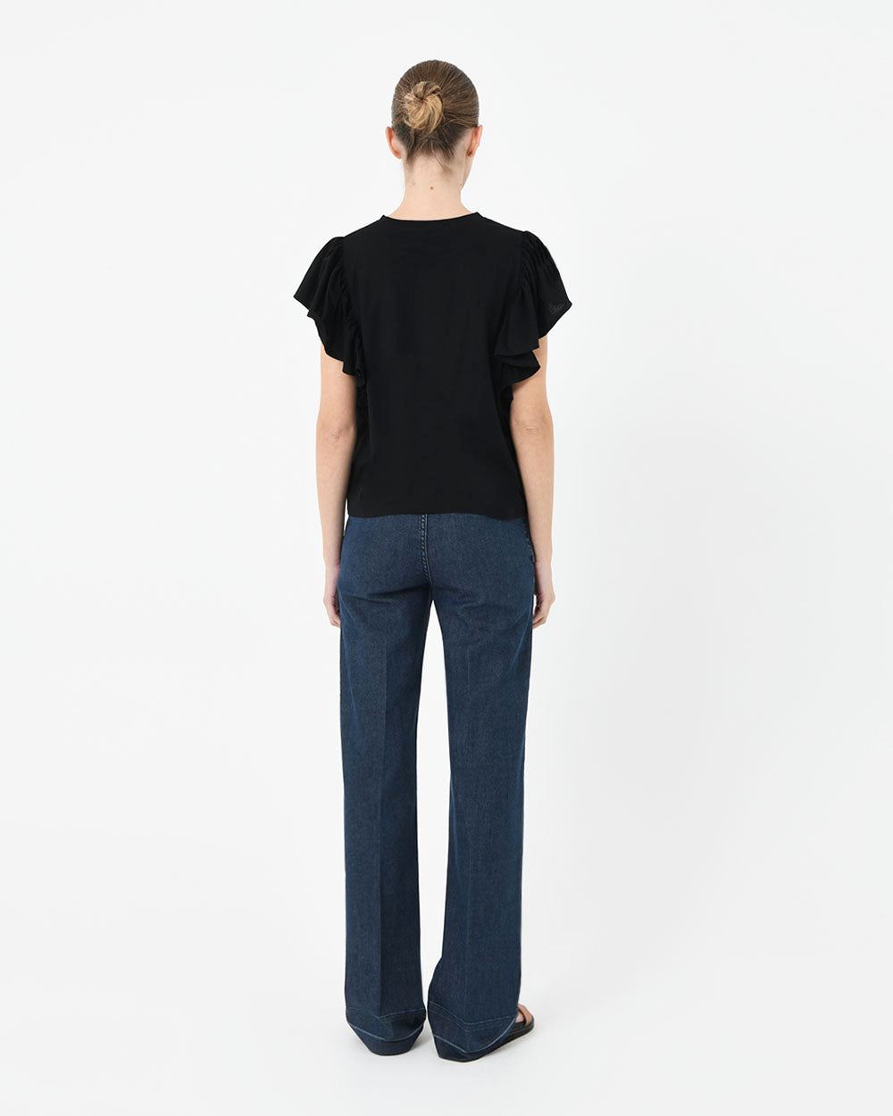 Akane Ruffled Jersey Top