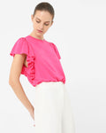 Akane Ruffled Jersey Top
