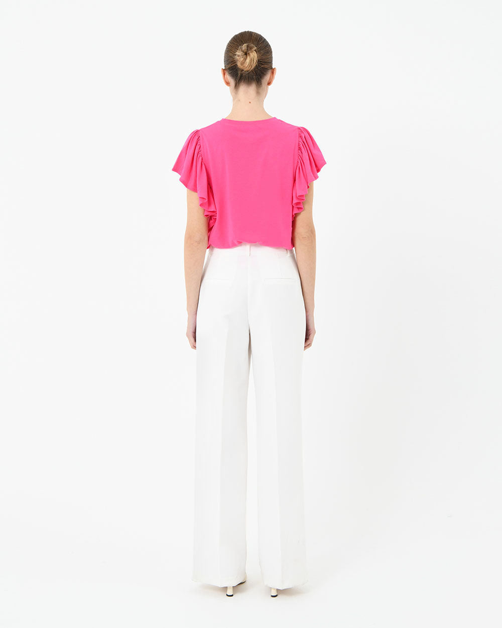 Akane Ruffled Jersey Top